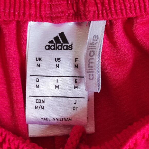 Adidas athletic shorts women's size M pink and white climalite - Picture 6 of 14